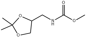 Carbamic  acid,  N-[(2,2-dimethyl-1,3-dioxolan-4-yl)methyl]-,  methyl  ester Structure