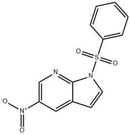 1H-Pyrrolo[2,3-b]pyridine, 5-nitro-1-(phenylsulfonyl)-