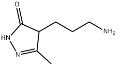 3H-Pyrazol-3-one,  4-(3-aminopropyl)-2,4-dihydro-5-methyl- Structure