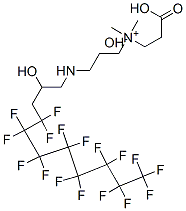 (2-carboxyethyl)-3-[(4,4,5,5,6,6,7,7,8,8,9,9,10,10,11,11,11-heptadecafluoro-2-hydroxyundecyl)amino]propyldimethylammonium hydroxide Structure