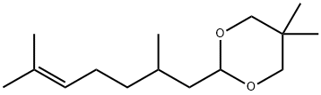 2-(2,6-dimethyl-5-heptenyl)-5,5-dimethyl-1,3-dioxane Structure