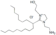 (Z)-1-(2-aminoethyl)-2-(8-heptadecyl)-4,5-dihydro-3-(2-hydroxyethyl)-1H-imidazolium chloride Structure