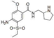 4-amino-5-(ethylsulphonyl)-2-methoxy-N-(2-pyrrolidinylmethyl)benzamide Structure