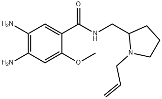 N-[(1-allyl-2-pyrrolidinylmethyl)]-4,5-diamino-2-methoxybenzamide Structure