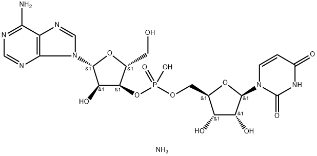 ADENYLYL(3'-5')URIDINE AMMONIUM SALT Structure