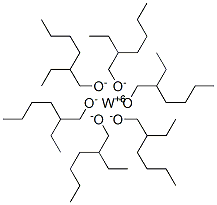 tungsten hexakis(2-ethylhexanolate) Structure
