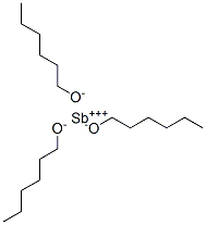 antimony tri(hexanolate) Structure