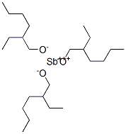antimony tris(2-ethylhexanolate) Structure