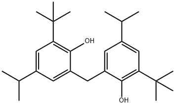 2,2'-methylenebis[6-tert-butyl-4-isopropylphenol] Structure