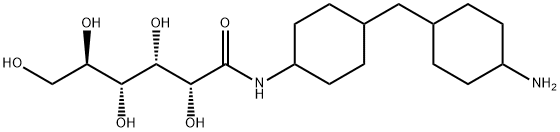 N-[4-[(4-aminocyclohexyl)methyl]cyclohexyl]-D-gluconamide  Structure