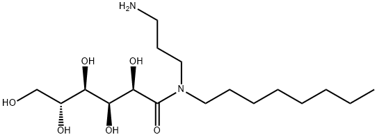 N-(3-aminopropyl)-N-octyl-D-gluconamide Structure