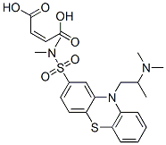 10-[2-(dimethylamino)propyl]-N,N-dimethyl-10H-phenothiazine-2-sulphonamide maleate Structure