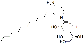 N-(3-aminopropyl)-N-tetradecyl-D-gluconamide Structure