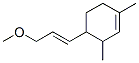 4-(3-methoxyprop-1-en-1-yl)-1,3-dimethylcyclohexene Structure