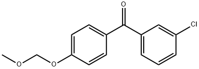 (3-CHLOROPHENYL)[4-(METHOXYMETHOXY)PHENYL]METHANONE Structure