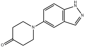 1-(1H-INDAZOL-5-YL)PIPERIDIN-4-ONE Structure
