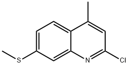 2-CHLORO-4-METHYL-7-(METHYLTHIO)QUINOLINE Structure
