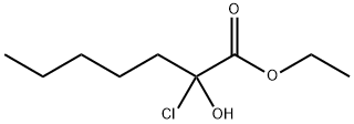ethyl 2-chloro-2-hydroxyheptanoate Structure