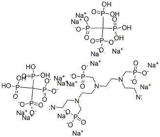 tetradecasodium [[(phosphonatomethyl)imino]bis[ethylene[(phosphonatomethyl)imino]ethylenenitrilobis(methylene)]]tetrakisphosphonate  Structure