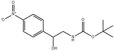 [2-HYDROXY-2-(4-NITRO-PHENYL)-ETHYL]-CARBAMIC ACID TERT-BUTYL ESTER Structure