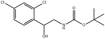 [2-(2,4-DICHLORO-PHENYL)-2-HYDROXY-ETHYL]-CARBAMIC ACID TERT-BUTYL ESTER Structure