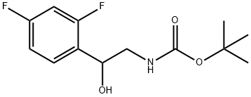 [2-(2,4-DIFLUORO-PHENYL)-2-HYDROXY-ETHYL]-CARBAMIC ACID TERT-BUTYL ESTER Structure