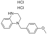 1-(4-METHOXY-BENZYL)-1,2,3,4-TETRAHYDRO-QUINOXALINE DIHYDROCHLORIDE Structure