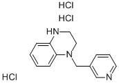 1-PYRIDIN-3-YLMETHYL-1,2,3,4-TETRAHYDRO-QUINOXALINE TRIHYDROCHLORIDE Structure