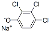 sodium 2,3,4-trichlorophenolate Structure
