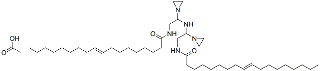 N,N'-[iminobis(ethyleneiminoethylene)]bis(octadec-9-enamide) monoacetate Structure