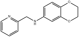 2-Pyridinemethanamine,  N-(2,3-dihydro-1,4-benzodioxin-6-yl)- Structure