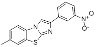 7-METHYL-2-(3-NITROPHENYL)IMIDAZO[2,1-B]BENZOTHIAZOLE Structure