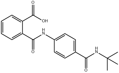 2-({4-[(TERT-BUTYLAMINO)CARBONYL]ANILINO}CARBONYL)BENZOIC ACID Structure