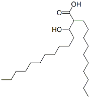 2-decyl-3-hydroxytetradecanoic acid Structure