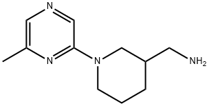 1-(6-METHYLPYRAZIN-2-YL)PIPERID-3-YL]METHYLAMINE Structure