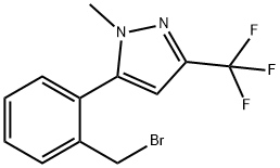 5-[2-(BROMOMETHYL)PHENYL]-1-METHYL-3-(TRIFLUOROMETHYL)-1H-PYRAZOLE Structure