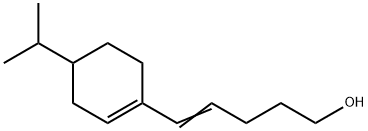 5-[4-isopropyl-1-cyclohexen-1-yl]pent-4-en-1-ol Structure