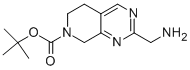 PYRIDO[3,4-D]PYRIMIDINE-7(6H)-CARBOXYLIC ACID, 2-(AMINOMETHYL)-5,8-DIHYDRO-, 1,1-DIMETHYLETHYL ESTER Structure