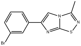 6-(3-Bromo-phenyl)-3-methyl-imidazo[1,2-d][1,2,4]thiadiazole Structure