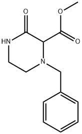 1-BENZYL-3-OXO-PIPERAZINE-2-CARBOXYLIC ACID METHYL ESTER Structure