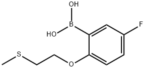 5-Fluoro-2-methylsulfanylmethoxy-benzeneboronic acid Structure