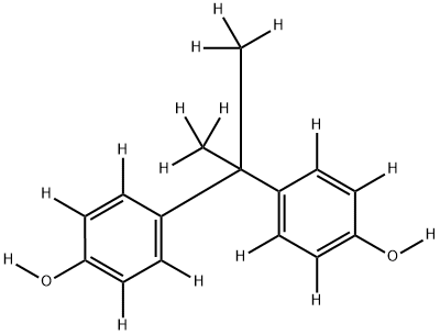 BISPHENOL A-D16 Structure