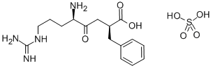 (2R,5S)-5-AMINO-8-GUANIDINO-4-OXO-2-PHENYLMETHYLOCTANOIC ACID SULFATE Structure