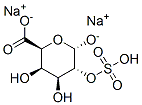 alpha-D-galactopyranuronic acid 2-(hydrogen sulphate), disodium salt Structure