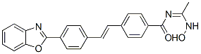 4-[2-[4-(benzoxazol-2-yl)phenyl]vinyl]-N-[1-(hydroxyamino)ethylidene]benzamide Structure