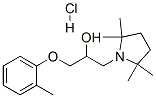 2,2,5,5-tetramethyl-alpha-[(2-methylphenoxy)methyl]pyrrolidine-1-ethanol hydrochloride Structure