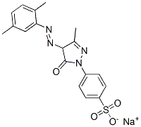 sodium 4-[4-[(2,5-dimethylphenyl)azo]-4,5-dihydro-3-methyl-5-oxo-1H-pyrazol-1-yl]benzenesulphonate Structure