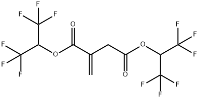 BIS(HEXAFLUOROISOPROPYL)ITACONATE Structure