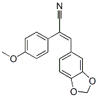 Propennitrile, 3-(1,3-benzodioxol-5-yl)-2-(4-methoxyphenyl)- Structure