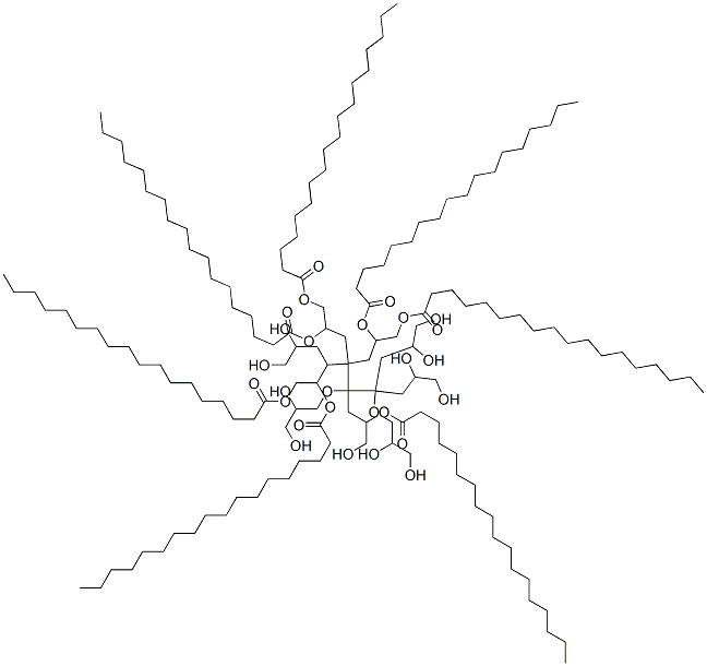 POLYGLYCERYL-10 HEPTASTEARATE Structure